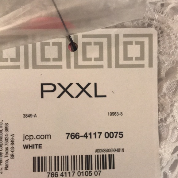 Liz Claiborne Women’s white top shirt sleeve PXXL NWT - Picture 5 of 6